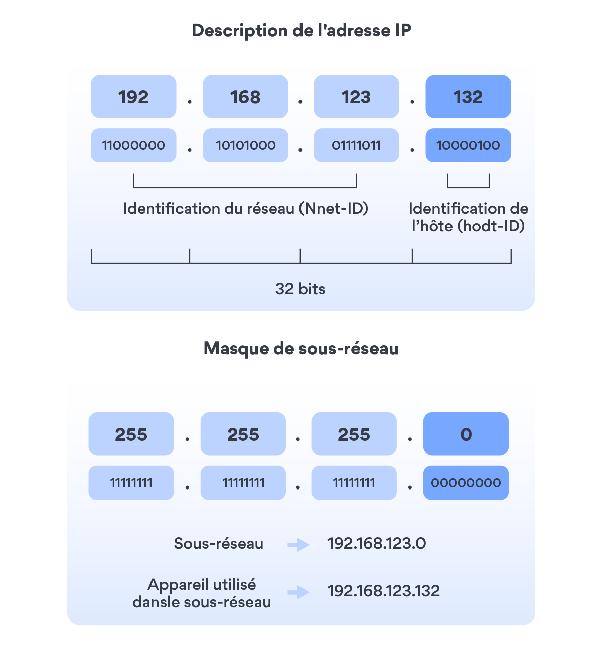 Infographie masque de sous-réseau