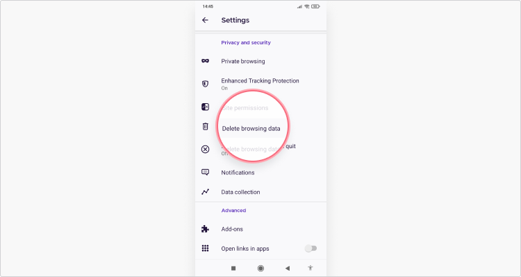 Clear Cache on Mozilla